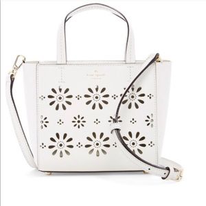 Kate Spade White Faye Drive Hallie Small Crossbody